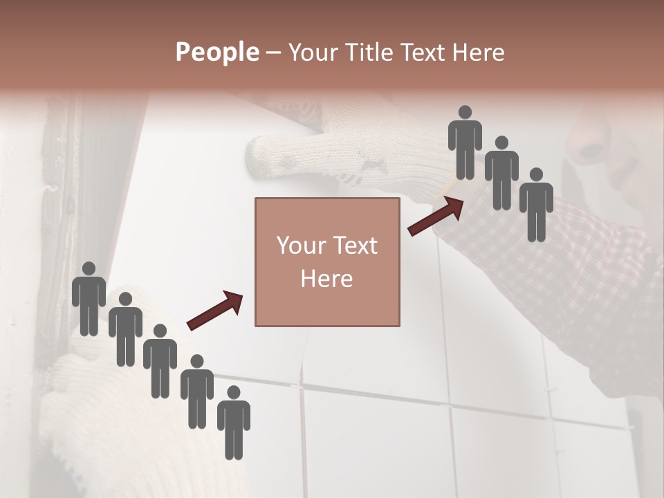 Working Construction Worker Wall PowerPoint Template