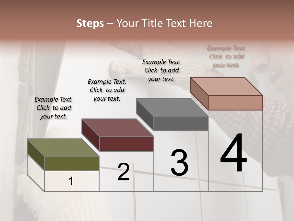 Working Construction Worker Wall PowerPoint Template