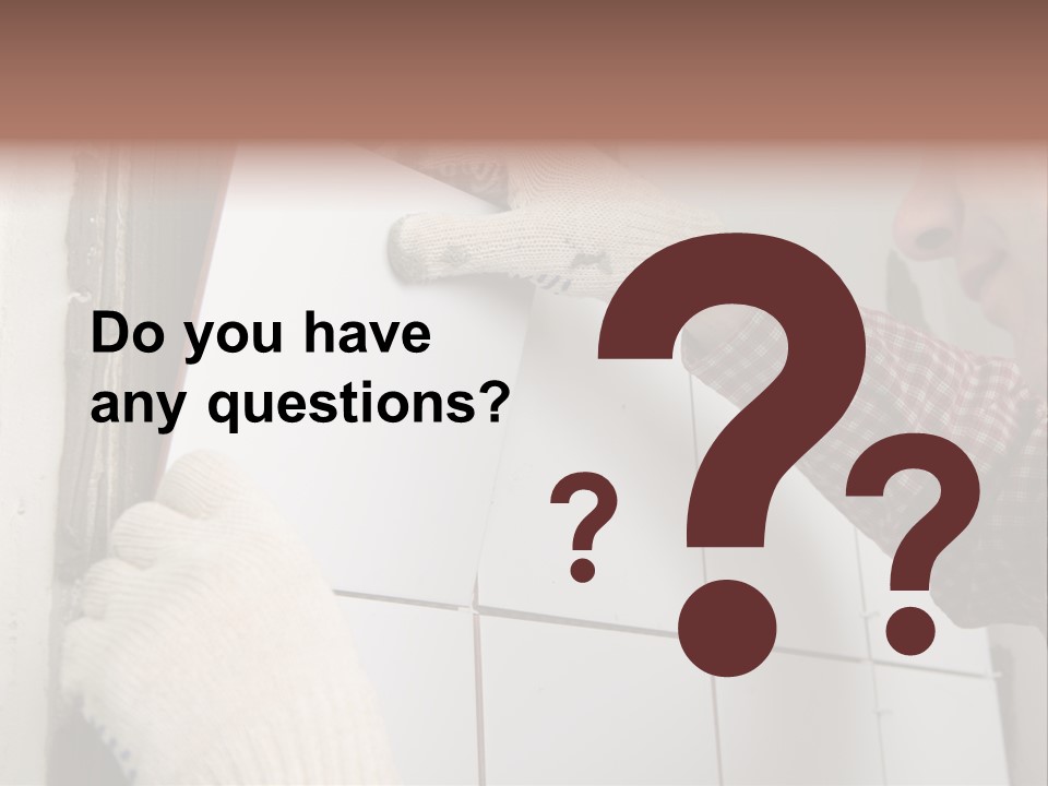 Working Construction Worker Wall PowerPoint Template