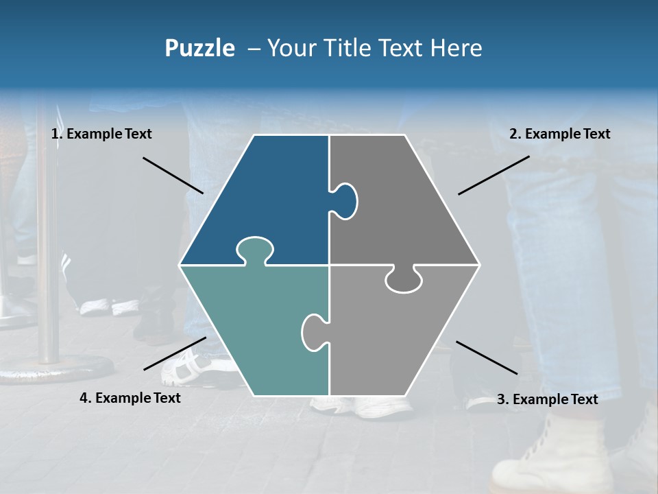 Casual Leg Lineup PowerPoint Template