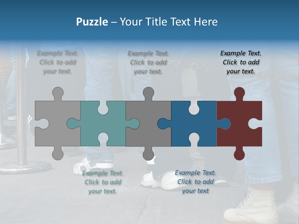 Casual Leg Lineup PowerPoint Template