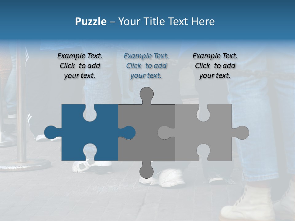 Casual Leg Lineup PowerPoint Template