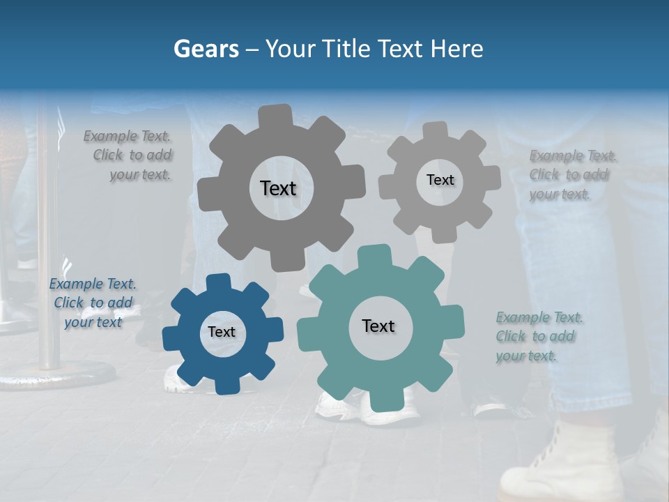 Casual Leg Lineup PowerPoint Template