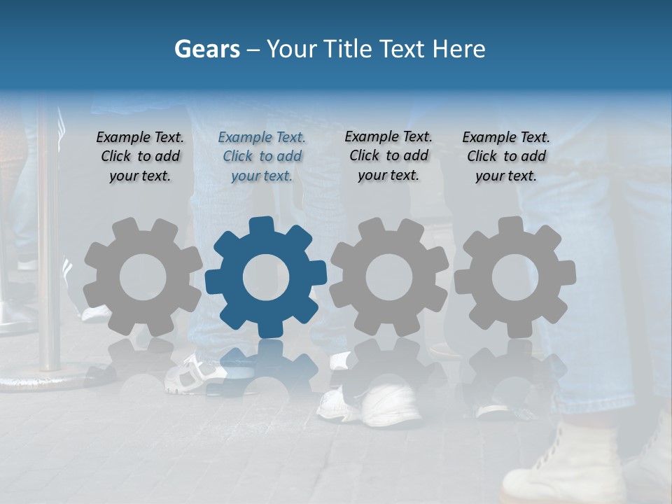 Casual Leg Lineup PowerPoint Template