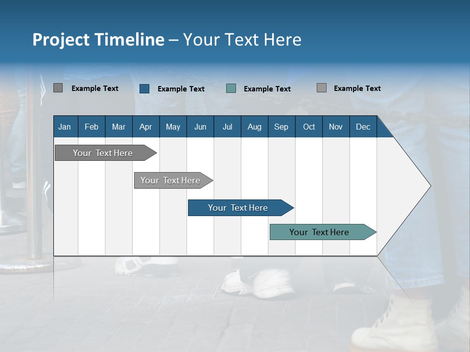 Casual Leg Lineup PowerPoint Template