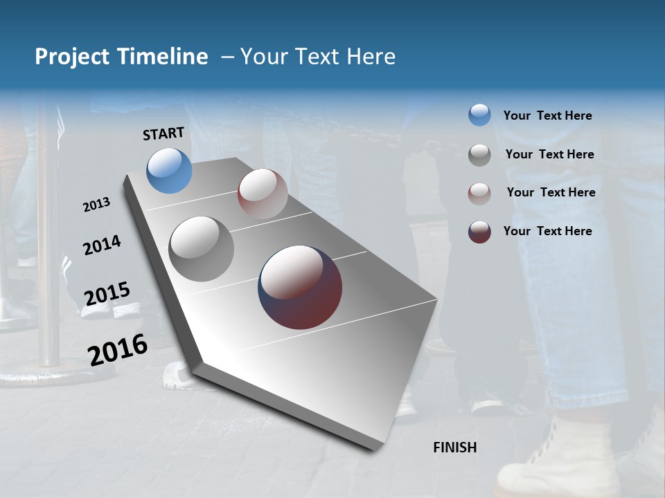 Casual Leg Lineup PowerPoint Template