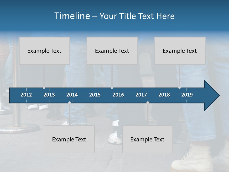 Casual Leg Lineup PowerPoint Template