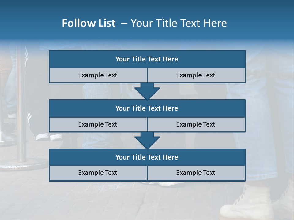 Casual Leg Lineup PowerPoint Template