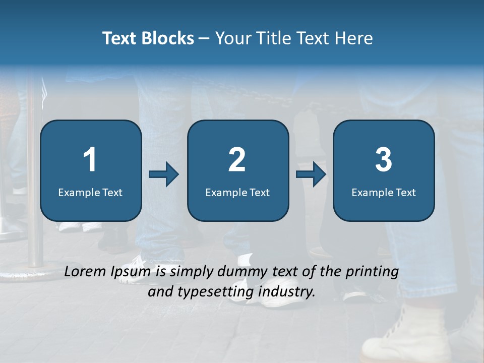 Casual Leg Lineup PowerPoint Template