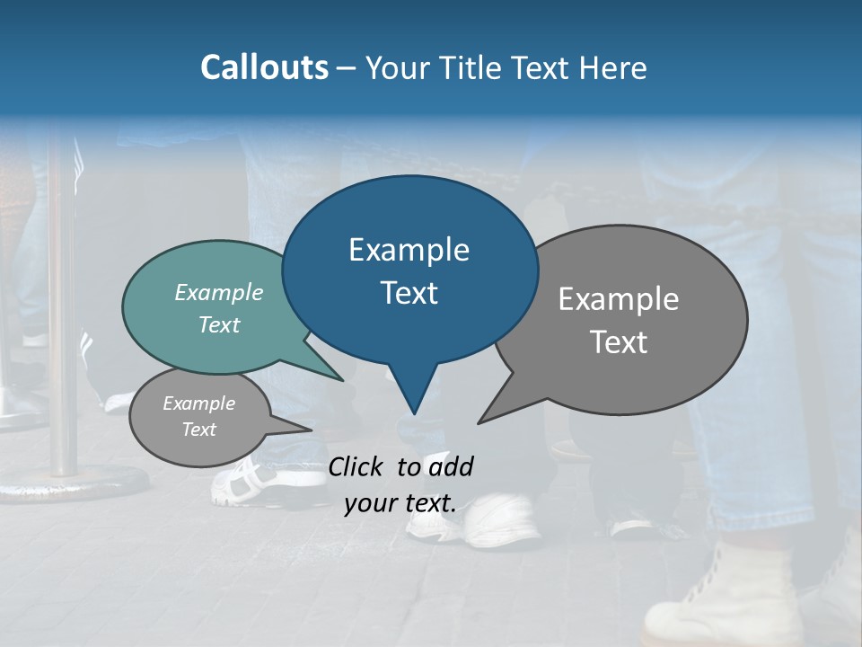 Casual Leg Lineup PowerPoint Template