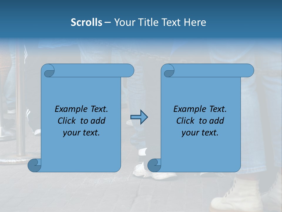 Casual Leg Lineup PowerPoint Template