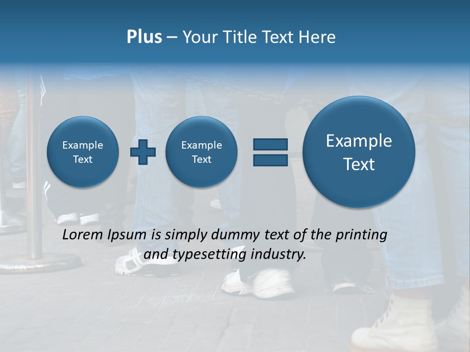 Casual Leg Lineup PowerPoint Template
