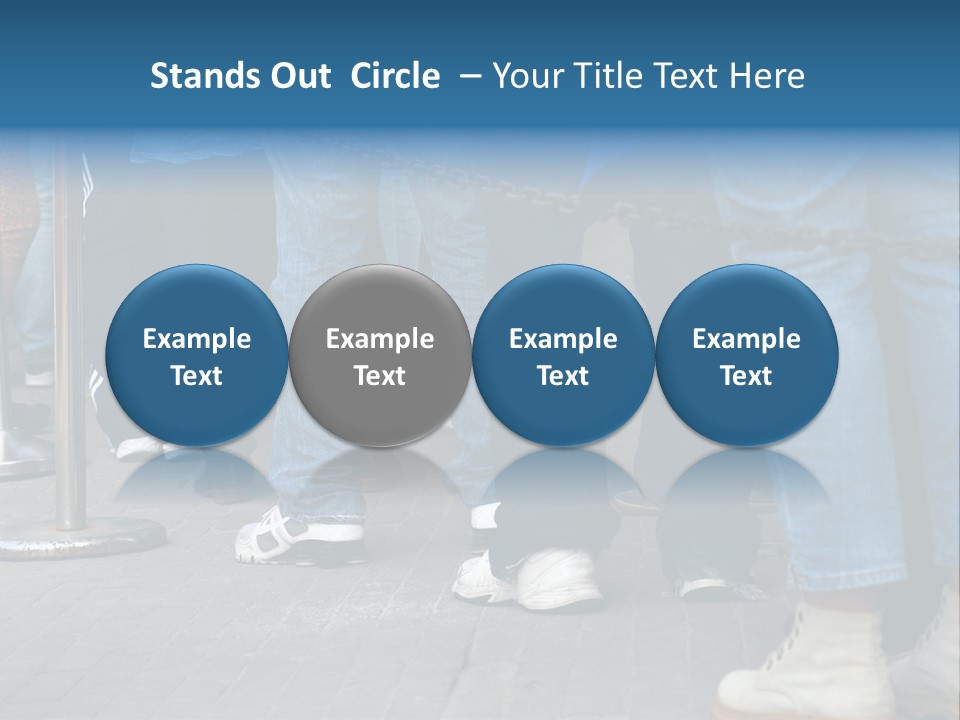 Casual Leg Lineup PowerPoint Template