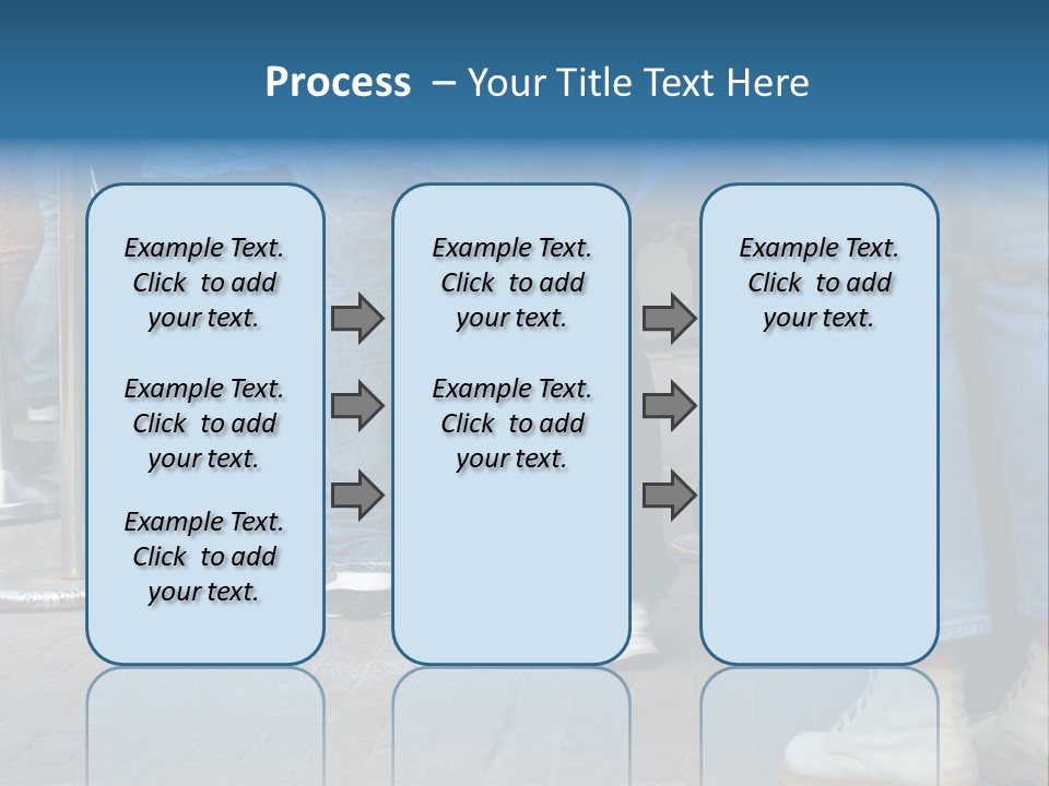 Casual Leg Lineup PowerPoint Template