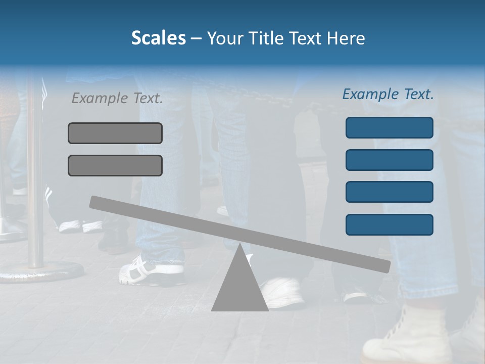 Casual Leg Lineup PowerPoint Template