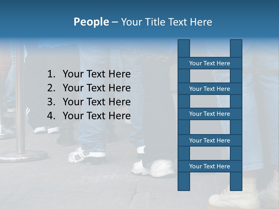 Casual Leg Lineup PowerPoint Template