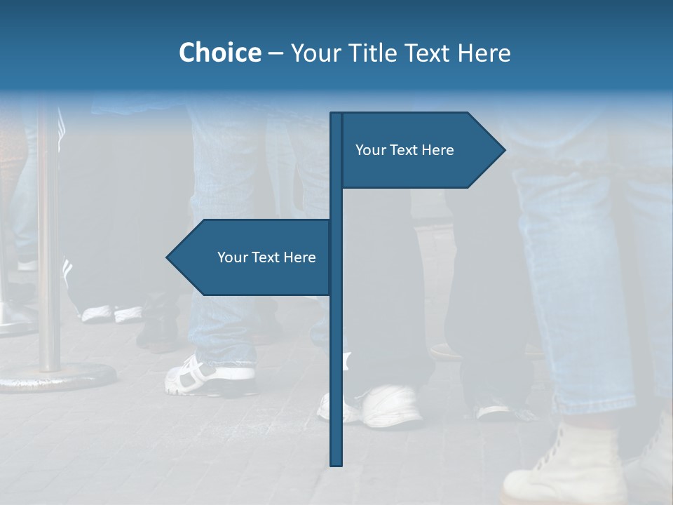 Casual Leg Lineup PowerPoint Template