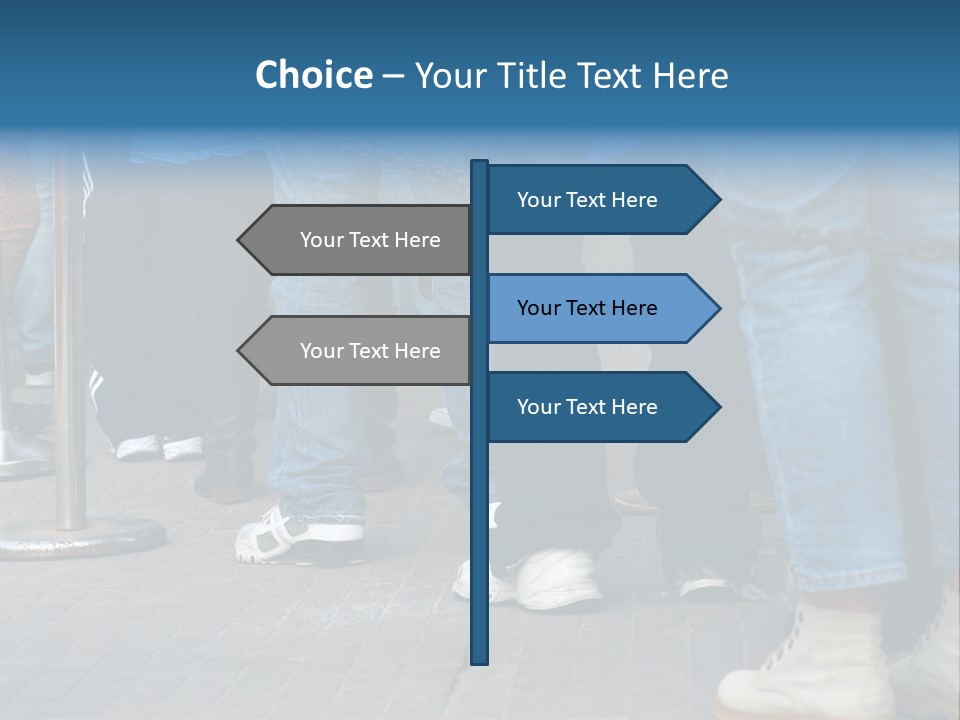 Casual Leg Lineup PowerPoint Template
