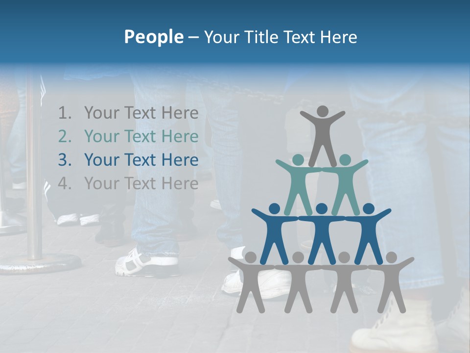 Casual Leg Lineup PowerPoint Template