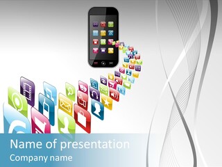 Background Cellular Shape PowerPoint Template