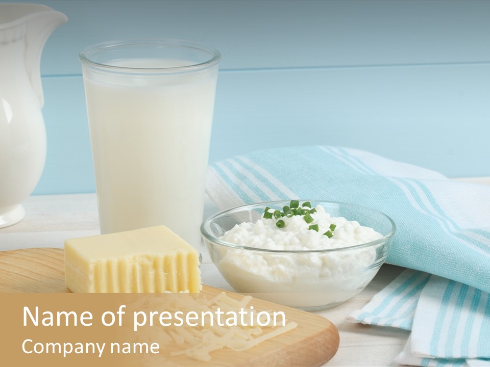 Swiss Cheese Drink Nutrition PowerPoint Template