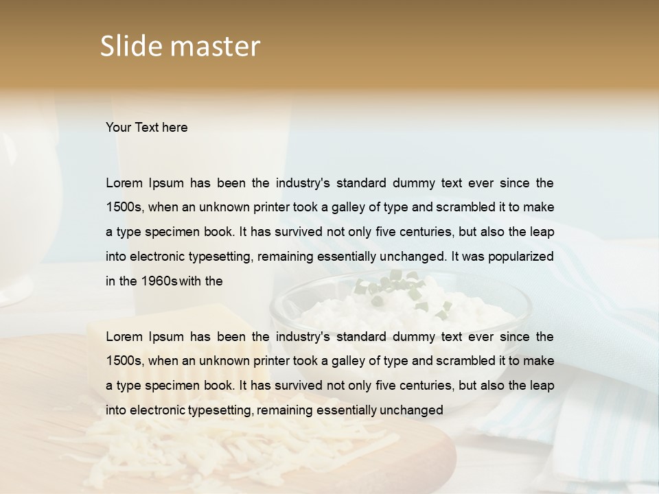 Swiss Cheese Drink Nutrition PowerPoint Template