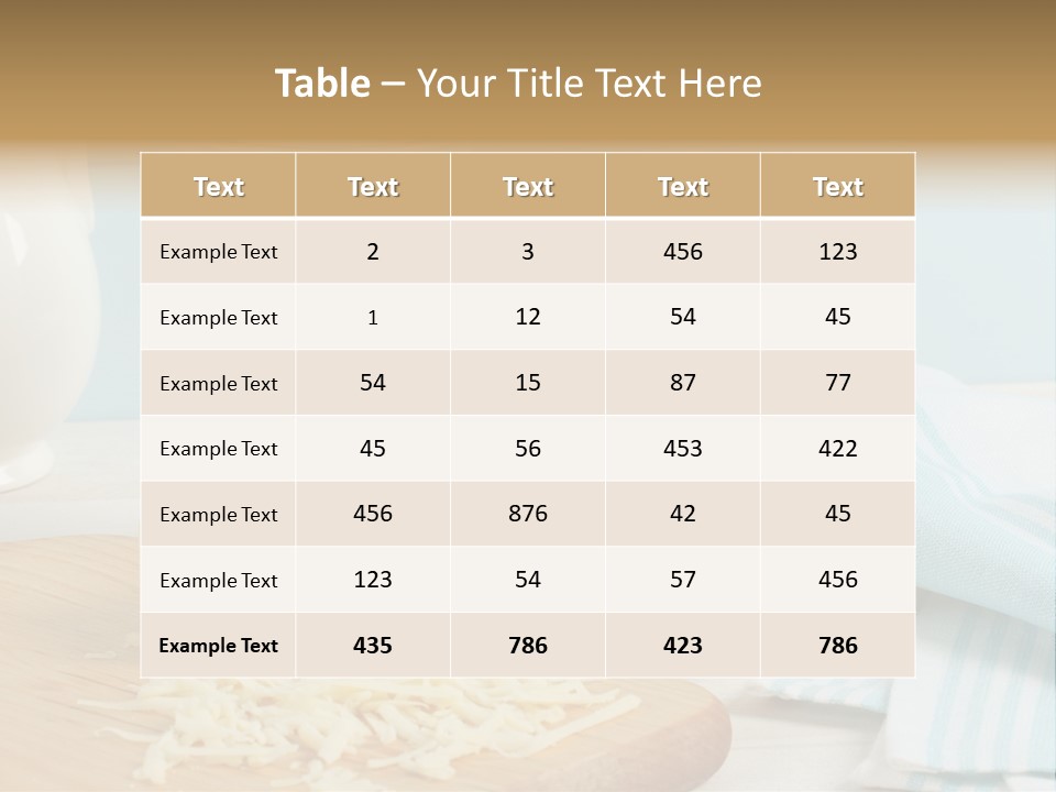 Swiss Cheese Drink Nutrition PowerPoint Template