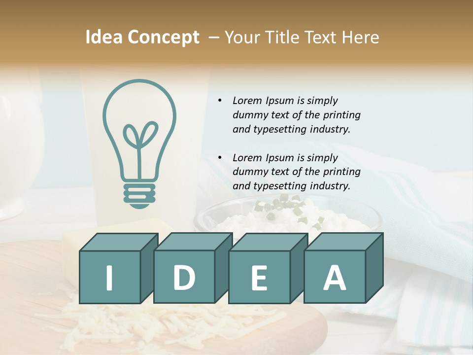 Swiss Cheese Drink Nutrition PowerPoint Template