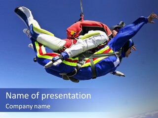 Tandem Adrenalin Courage PowerPoint Template