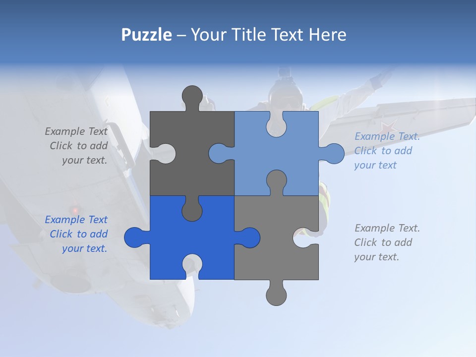 Paratrooper Parachute Air PowerPoint Template