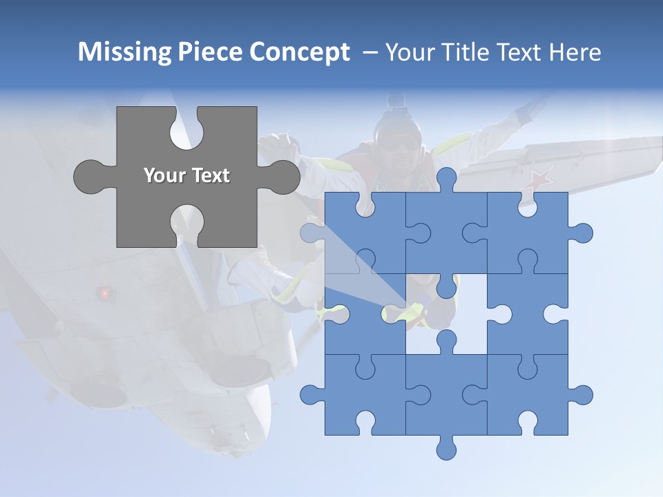 Paratrooper Parachute Air PowerPoint Template