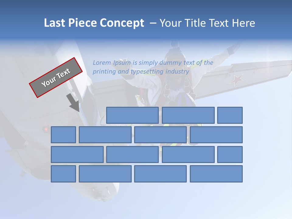 Paratrooper Parachute Air PowerPoint Template