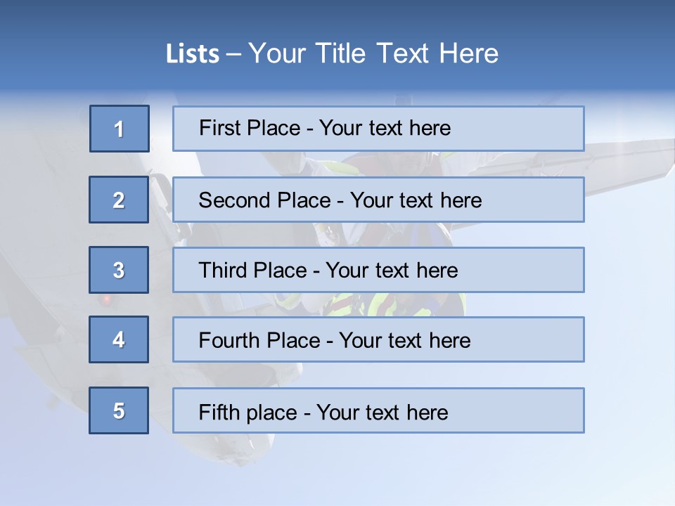 Paratrooper Parachute Air PowerPoint Template