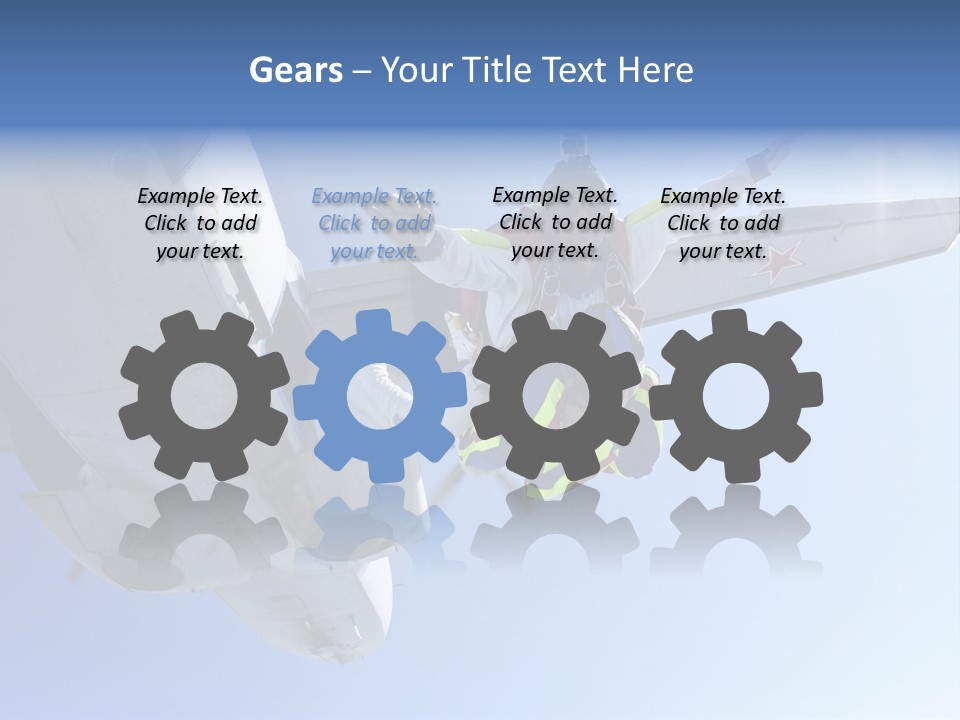 Paratrooper Parachute Air PowerPoint Template