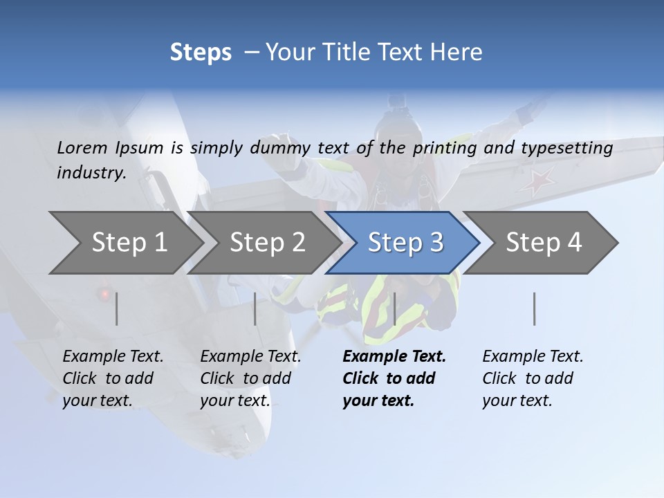 Paratrooper Parachute Air PowerPoint Template