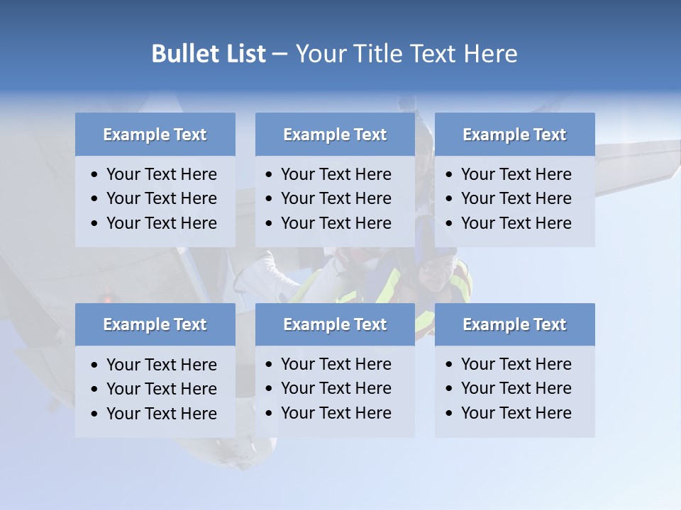 Paratrooper Parachute Air PowerPoint Template