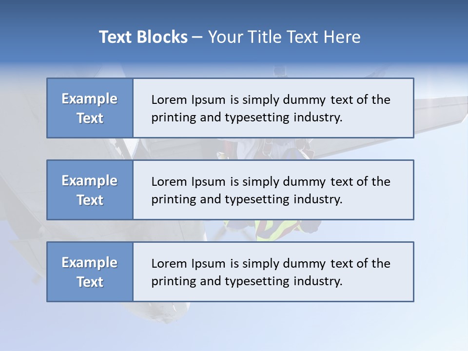 Paratrooper Parachute Air PowerPoint Template