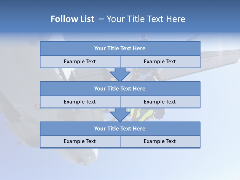 Paratrooper Parachute Air PowerPoint Template