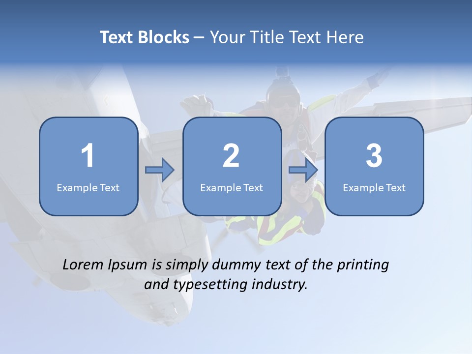 Paratrooper Parachute Air PowerPoint Template