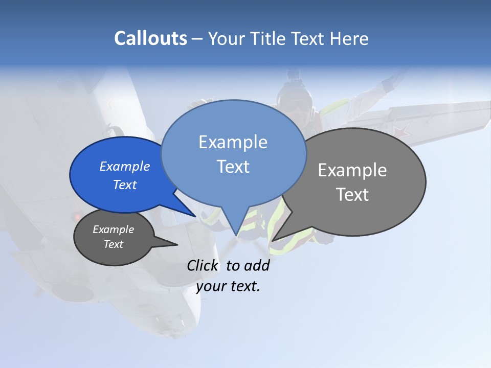 Paratrooper Parachute Air PowerPoint Template