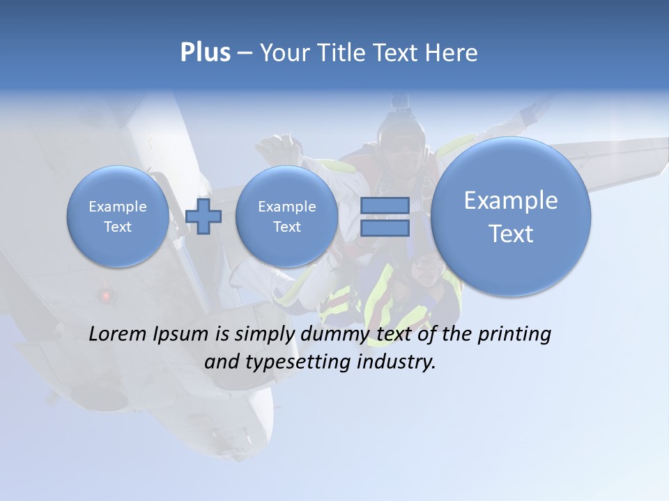 Paratrooper Parachute Air PowerPoint Template