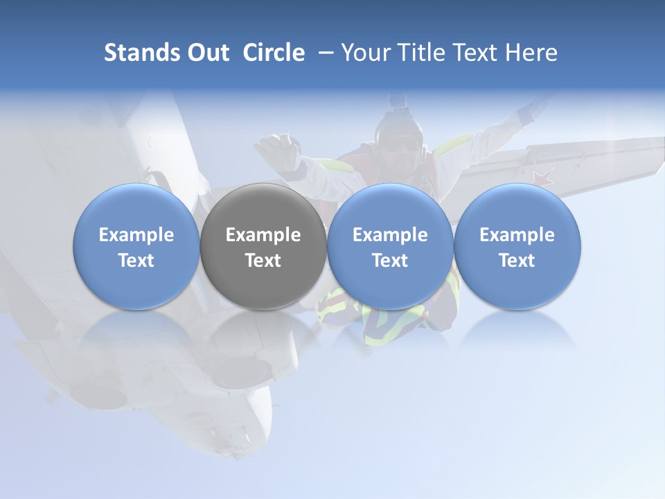 Paratrooper Parachute Air PowerPoint Template