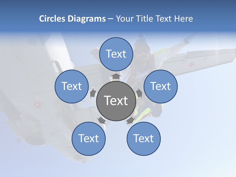 Paratrooper Parachute Air PowerPoint Template