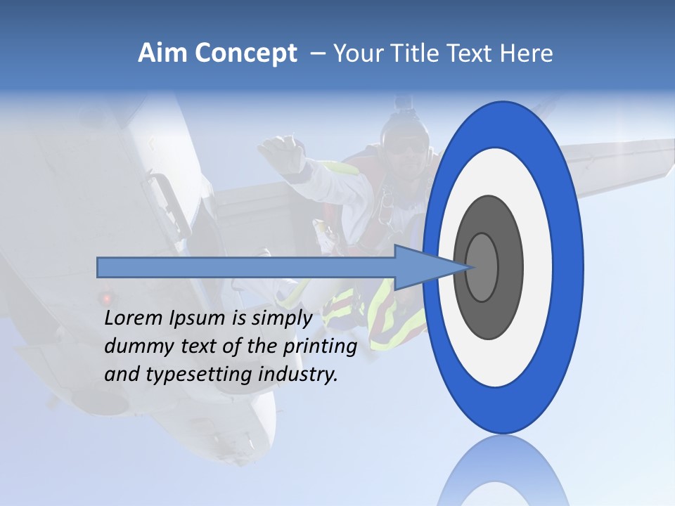 Paratrooper Parachute Air PowerPoint Template
