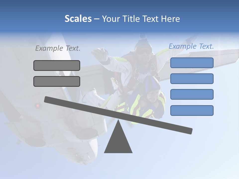 Paratrooper Parachute Air PowerPoint Template