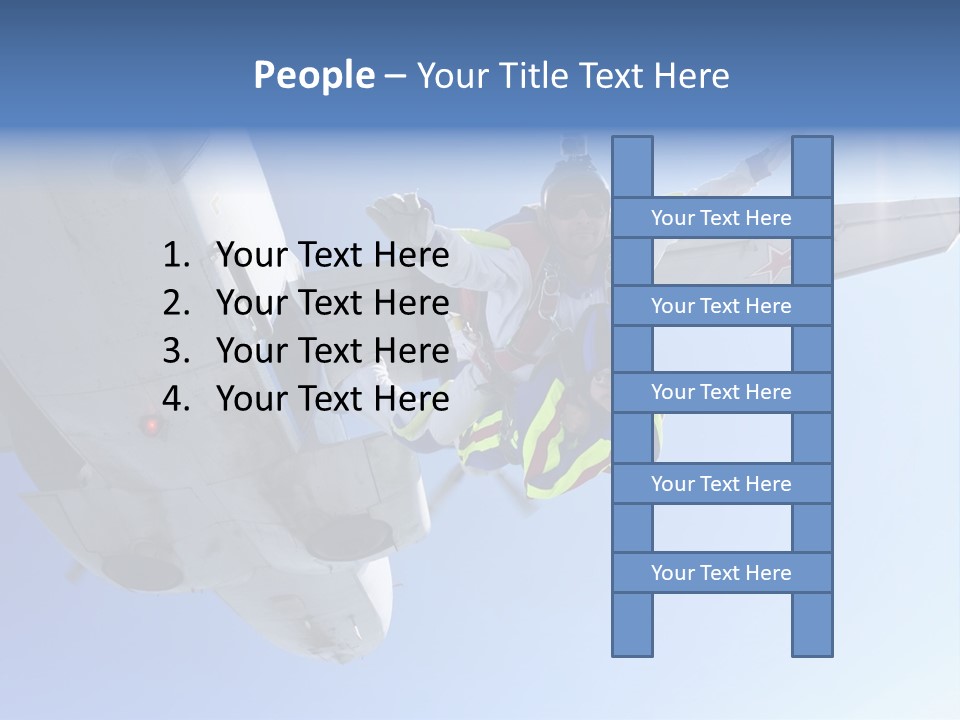 Paratrooper Parachute Air PowerPoint Template