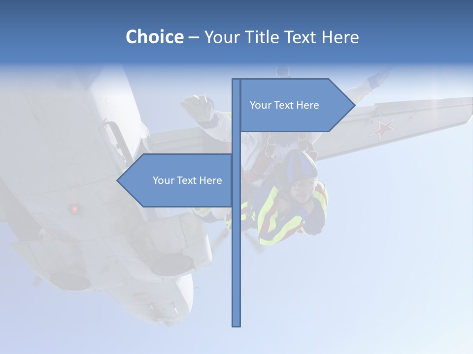 Paratrooper Parachute Air PowerPoint Template