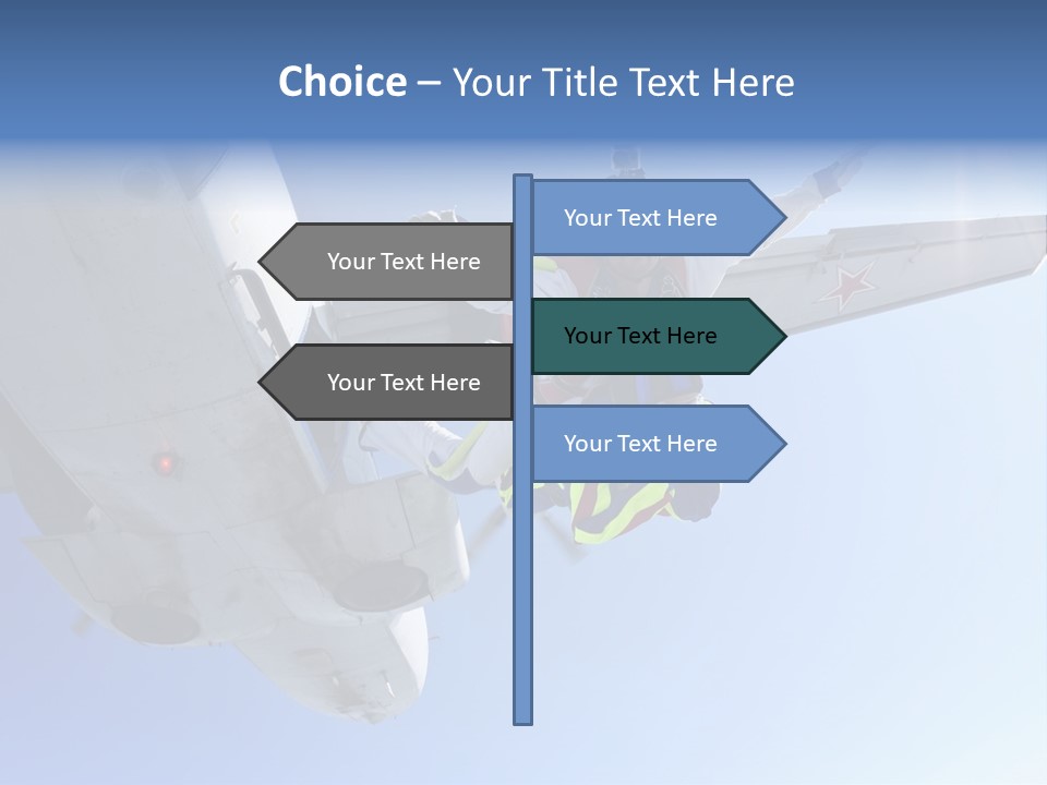 Paratrooper Parachute Air PowerPoint Template