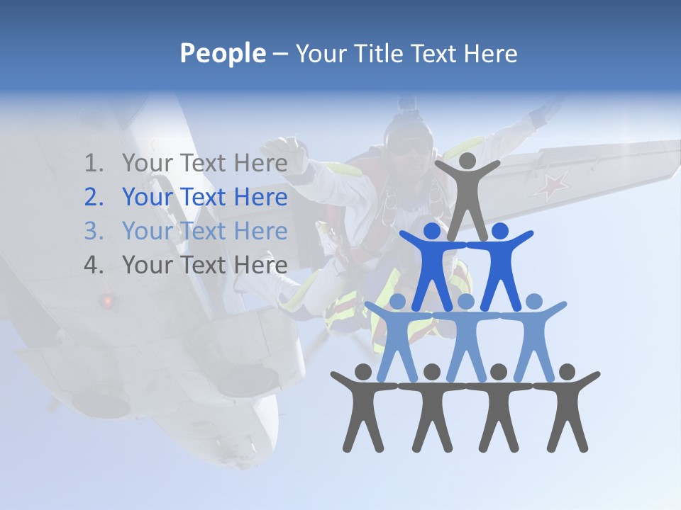 Paratrooper Parachute Air PowerPoint Template