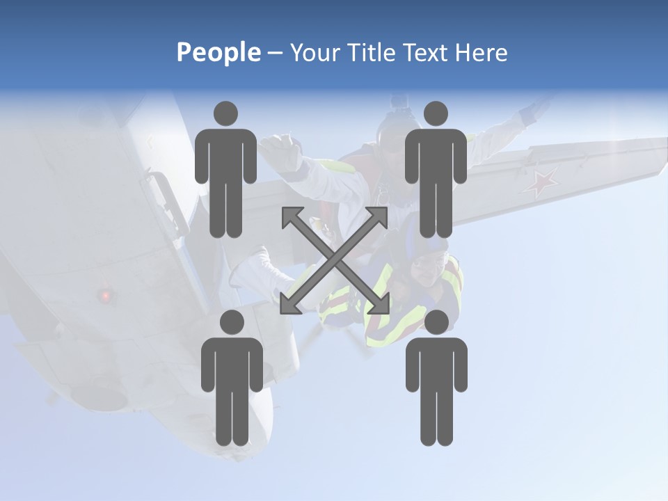 Paratrooper Parachute Air PowerPoint Template
